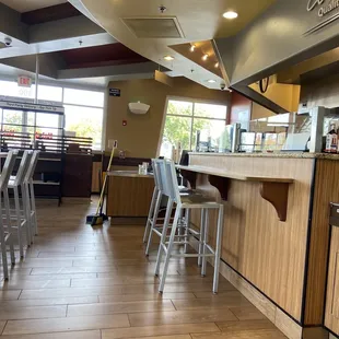 the interior of the restaurant