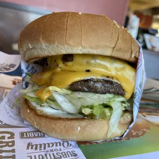 Double Char Cheeseburger