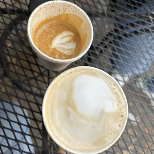 cortado &amp; cafe au lait