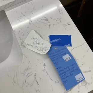 I Did NOT leave this note. Obviously another annoyed with the prices.