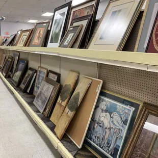 Row of artwork