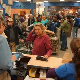 View from cash registers