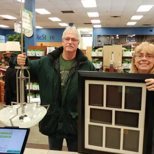 They both found something to buy at ReStore.