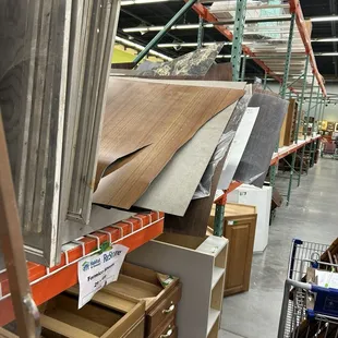 Cabinets and laminate countertop sheets