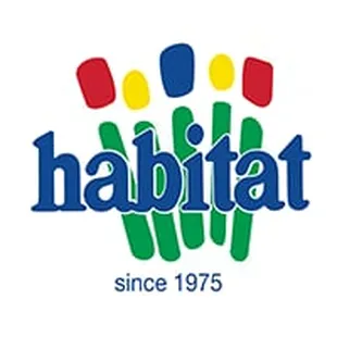 the habitat logo with the words habitat since 1975