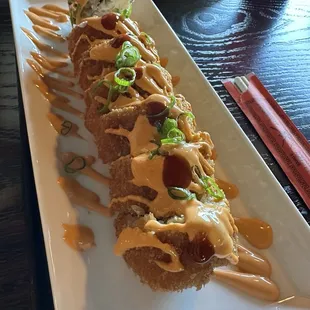 Spicy shrimp roll