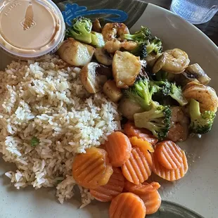 Teriyaki shrimp and scallop