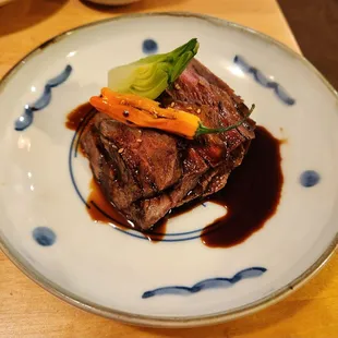 a plate of food on a table