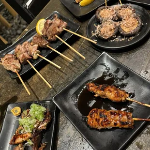 Various yakitori
