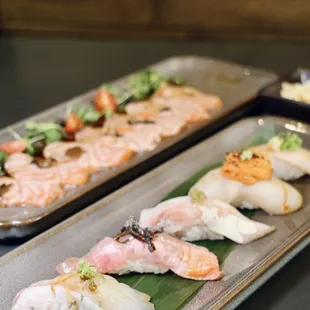 sashimi, sushi and sashimi, sushi, food