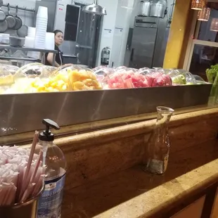 Fresh fruit for smoothies and aquas frescas