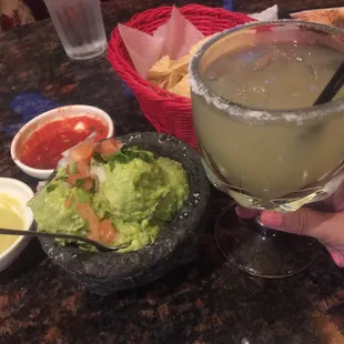 Large guac &amp; house rita!