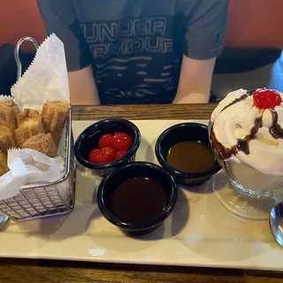 Churros with Ice Cream