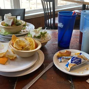 plates of food on a table