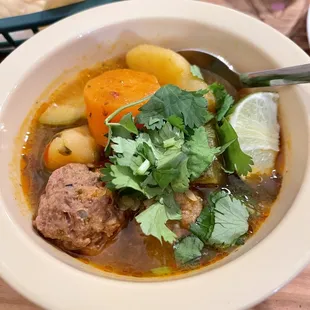 Albondigas soup