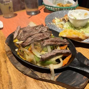 Beef fajitas