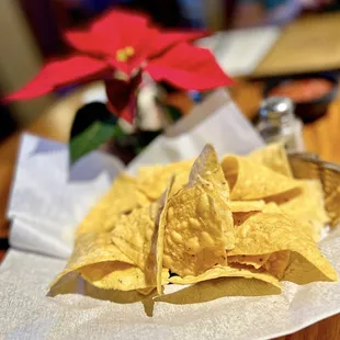 nachos on a napkin