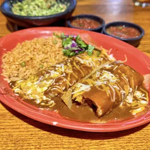 Enchilada and Beef Tamal Combo