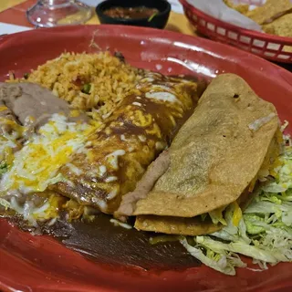 Enchilada and Taco Combo