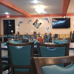 interior, sushi and sashimi