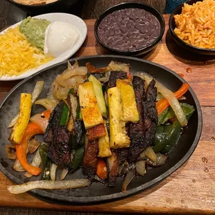 Lackluster lukewarm fajitas