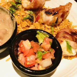 Bacon wrapped shrimp