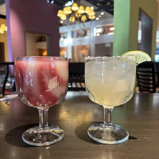 Colorado swirl and classic Marg. $5 on happy hour.