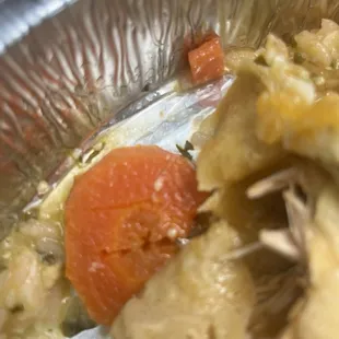 Why is there a carrot inside an enchilada?