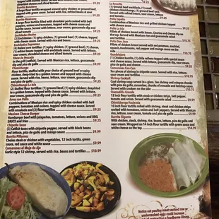 Menu as of Sept 27,2017