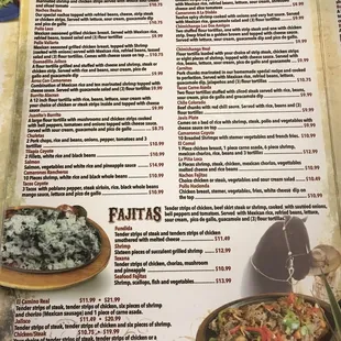 Menu as of Sept 27,2017