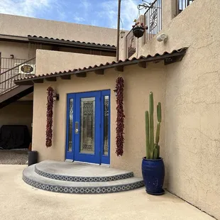 From the outdoor patio.