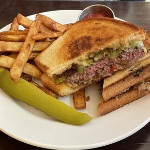 Hatch Green Chile Patty Melt