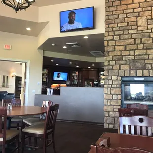 a television on the wall