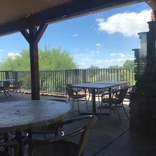 outside