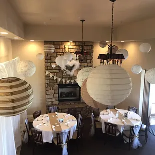 A view from the ceiling at Del Lago