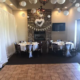 Wedding Day dance floor at Del Lago!