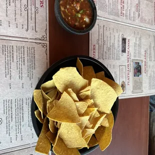 tortilla and chips