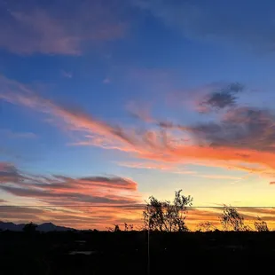 Sunset from the pool