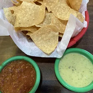 Chips and salsas