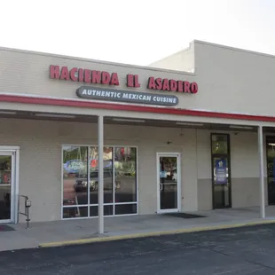 Located in the strip mall next to the hardware store