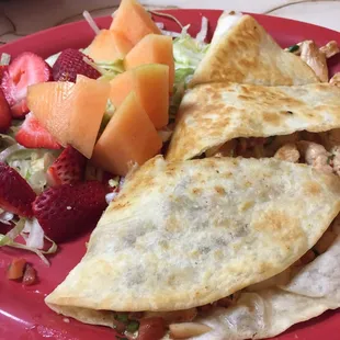 Chicken quesadilla lite
