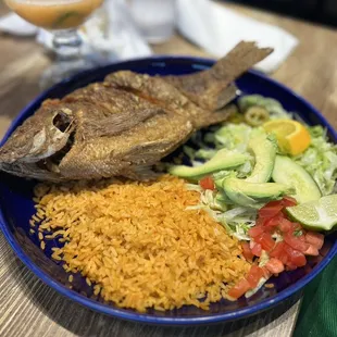 Whole Tilapia fish dinner