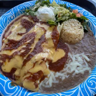 Beef enchiladas