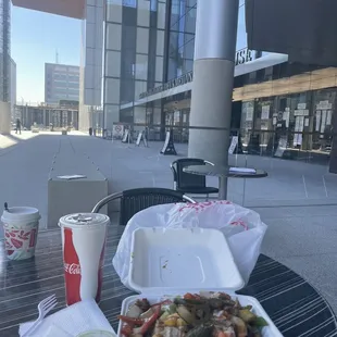 Outside dining