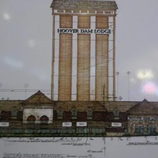 A look into the future. The Hacienda is becoming the Hoover Dam Lodge.