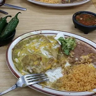 Chile Verde Enchilada