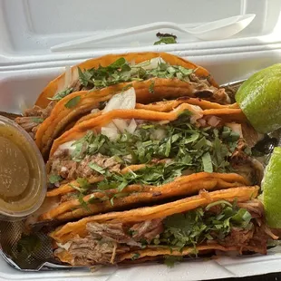 Birria tacos with cheese