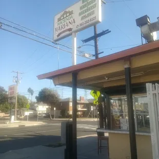 Outside sign of business