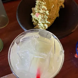 Margarita and table side guacamole