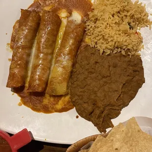 Beef enchiladas